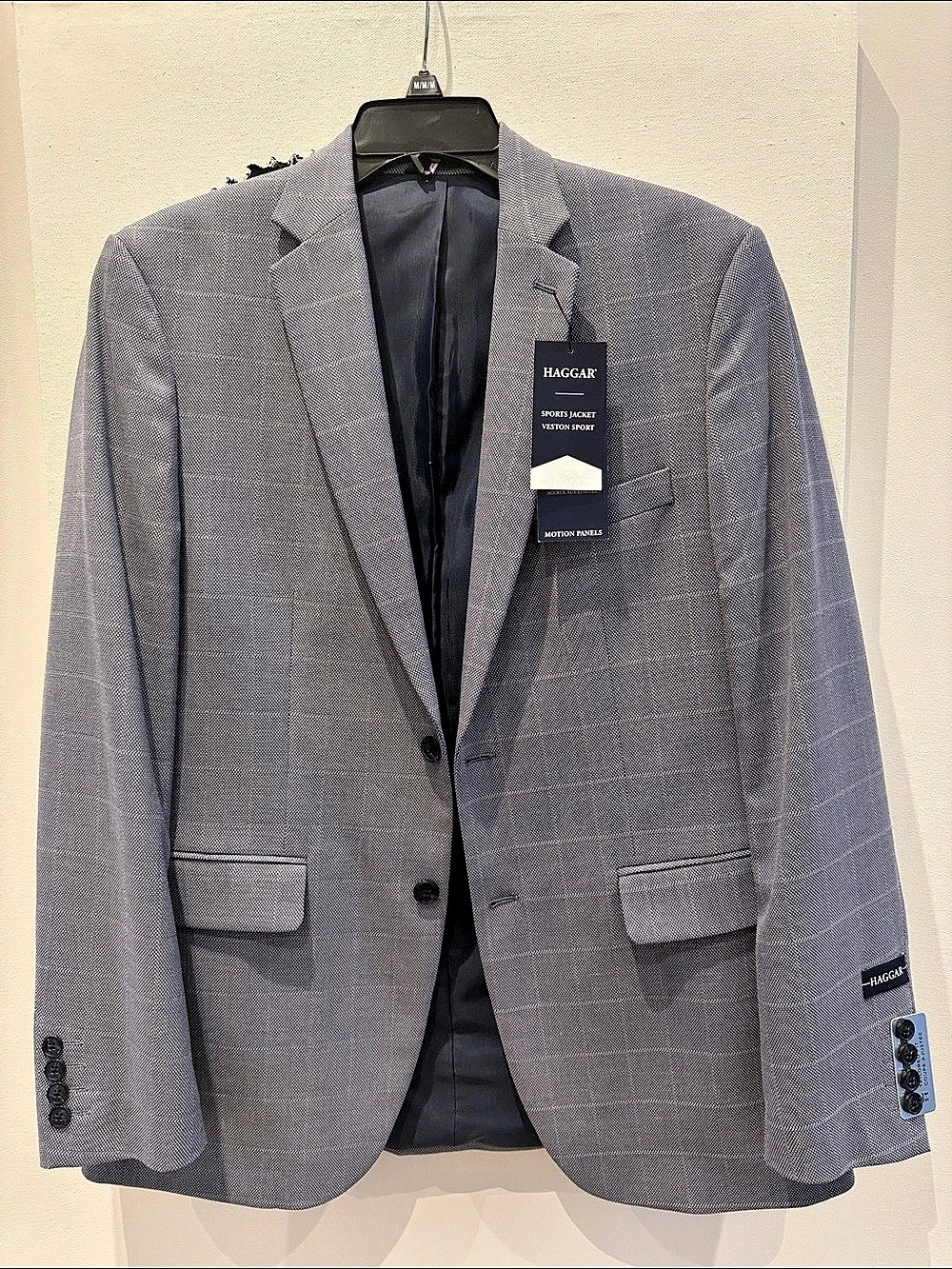 Haggar Sports Jacket Tailored Fit Sport Coat in Blue Size 40R NWT